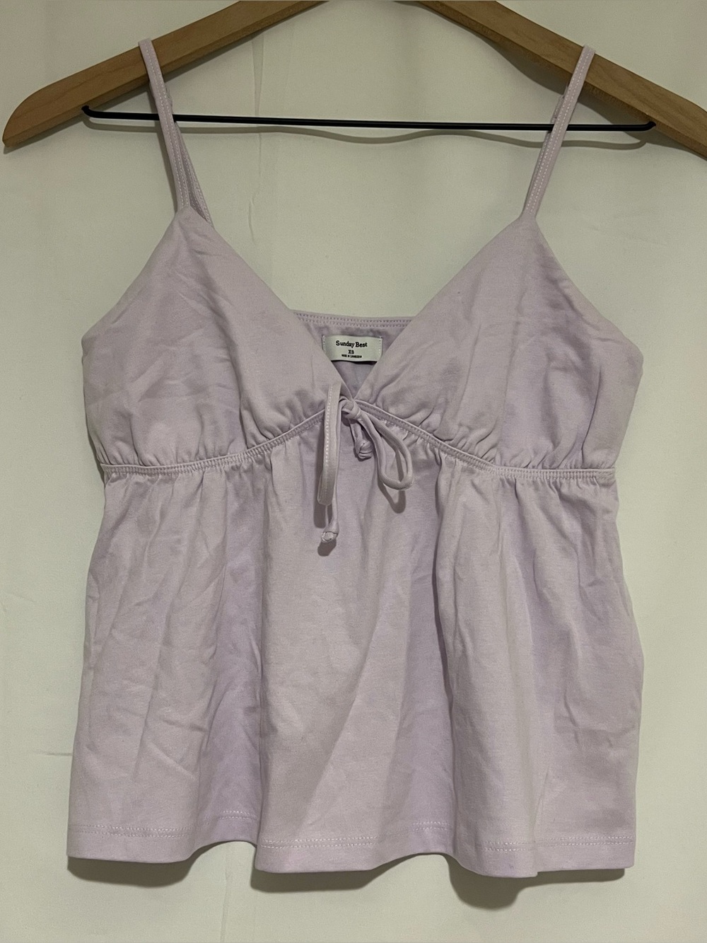 NWOT Aritzia Purple Cotton Babydoll Tank Top